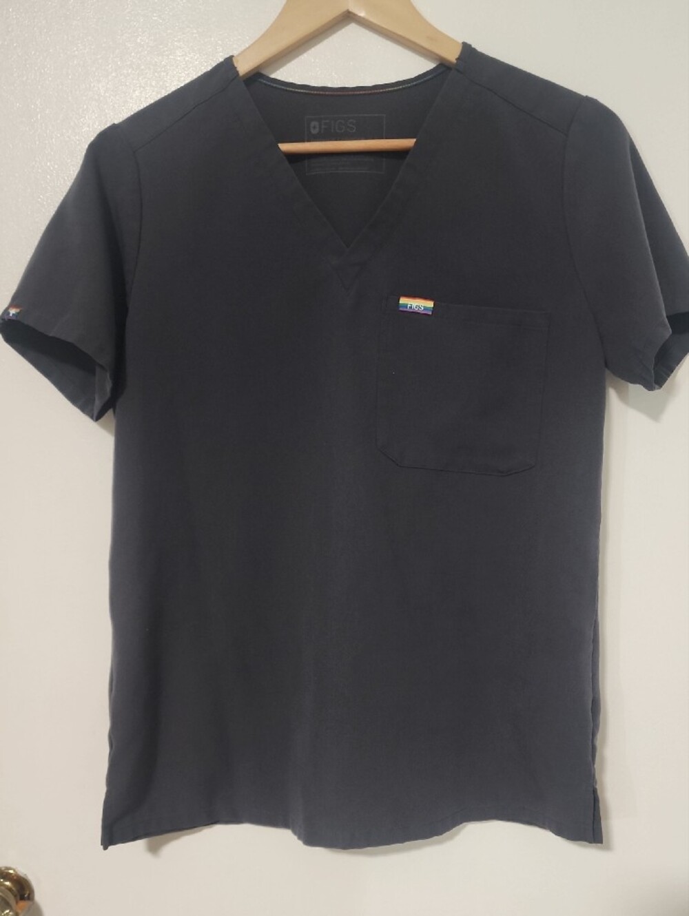 Figs Pride Limited Edition Scrub Top, Charcoal, S - Picture 2 of 7